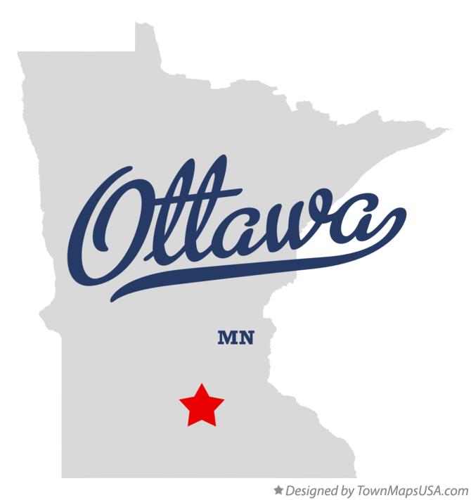 Map of Ottawa Minnesota MN