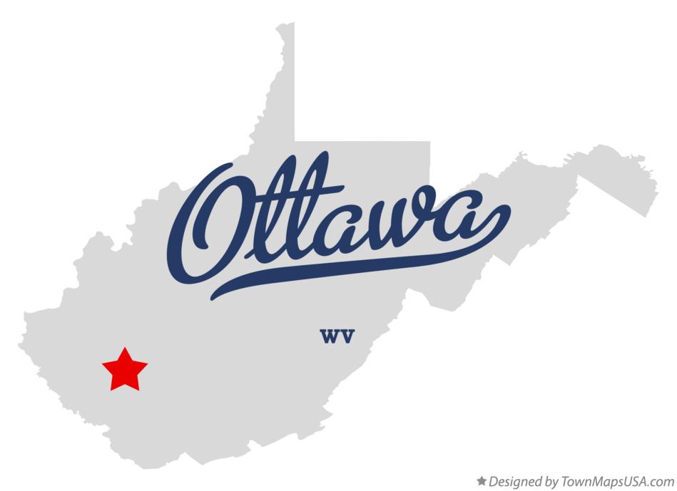 Map of Ottawa West Virginia WV