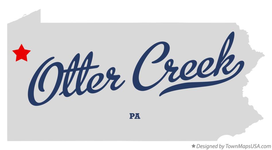 Map of Otter Creek Pennsylvania PA