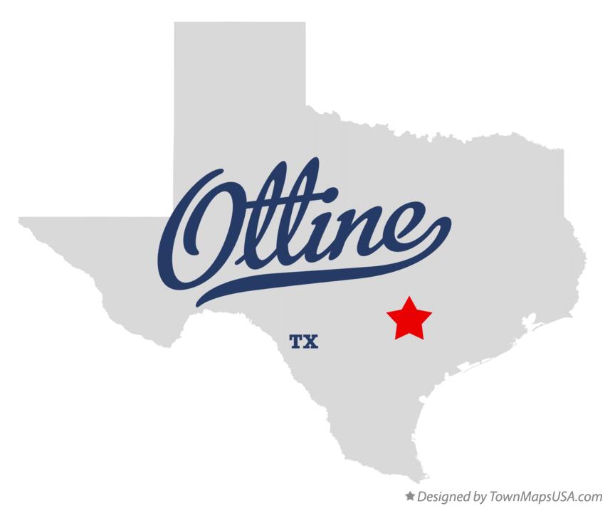 Map of Ottine Texas TX