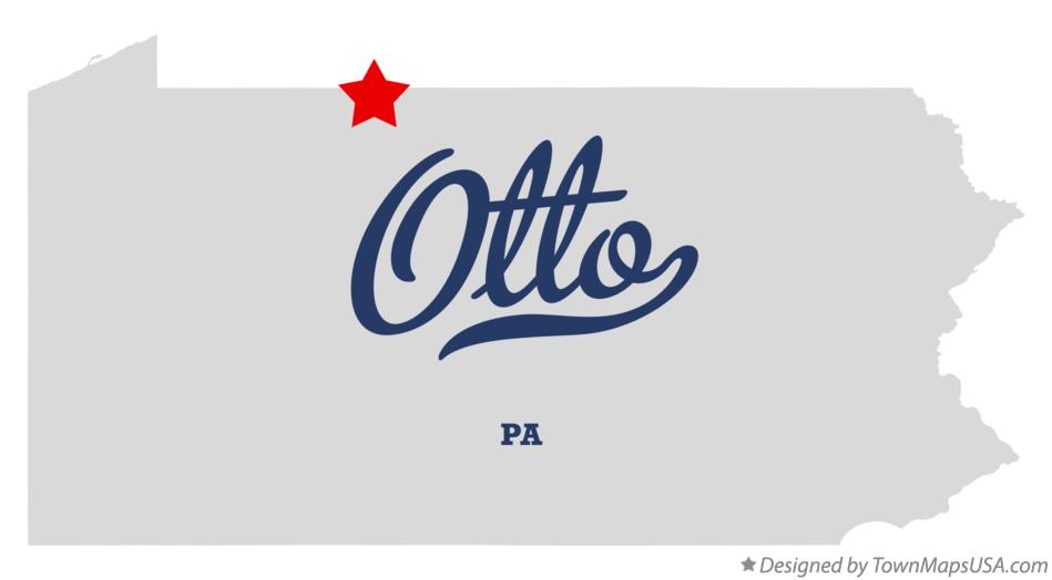 Map of Otto Pennsylvania PA