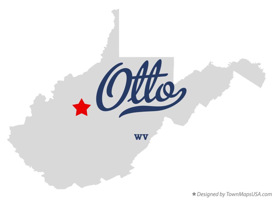 Map of Otto West Virginia WV