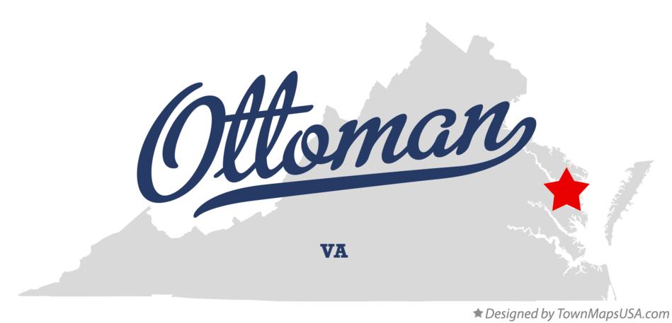 Map of Ottoman Virginia VA