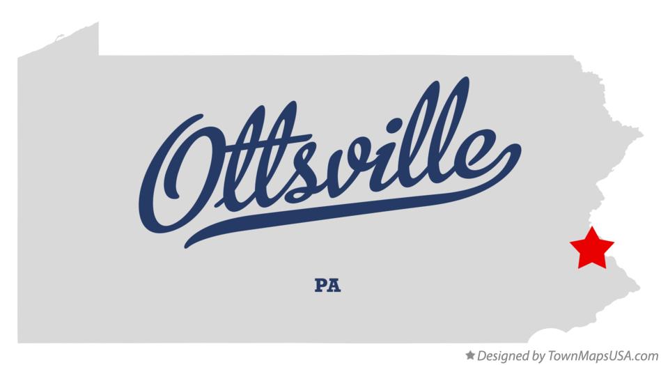 Map of Ottsville Pennsylvania PA