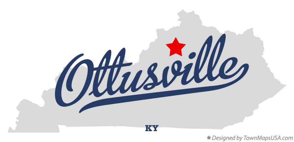 Map of Ottusville Kentucky KY