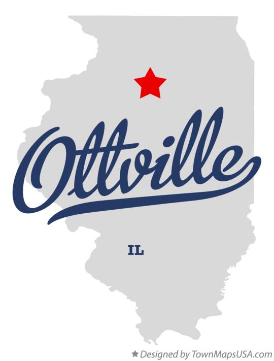 Map of Ottville Illinois IL