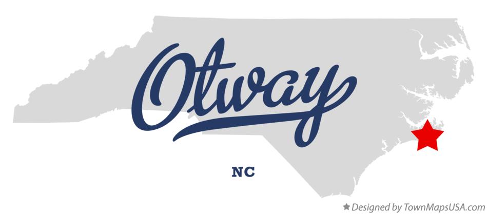 Map of Otway North Carolina NC