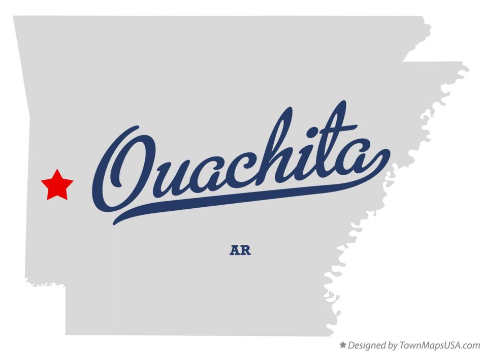 Map of Ouachita Arkansas AR