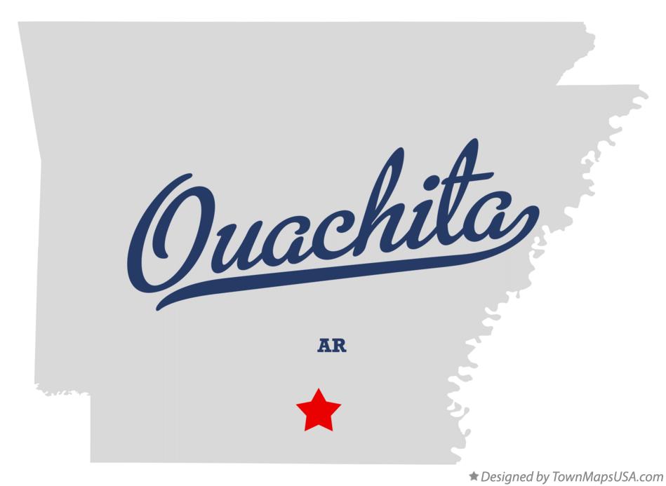 Map of Ouachita Arkansas AR