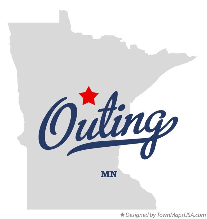Map of Outing Minnesota MN