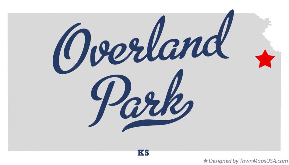Map of Overland Park Kansas KS