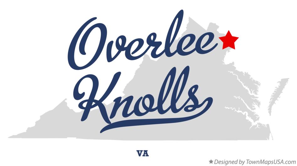 Map of Overlee Knolls Virginia VA