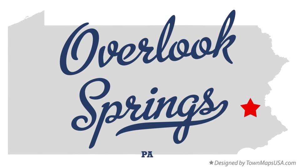 Map of Overlook Springs Pennsylvania PA