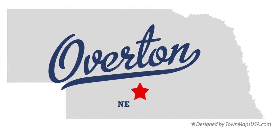 Map of Overton Nebraska NE