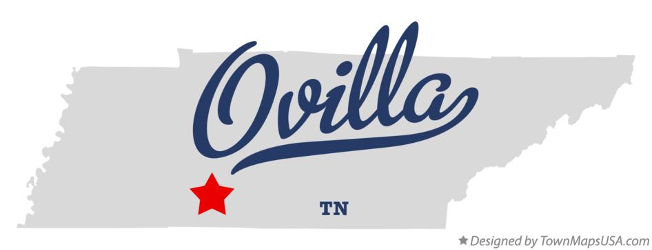 Map of Ovilla Tennessee TN