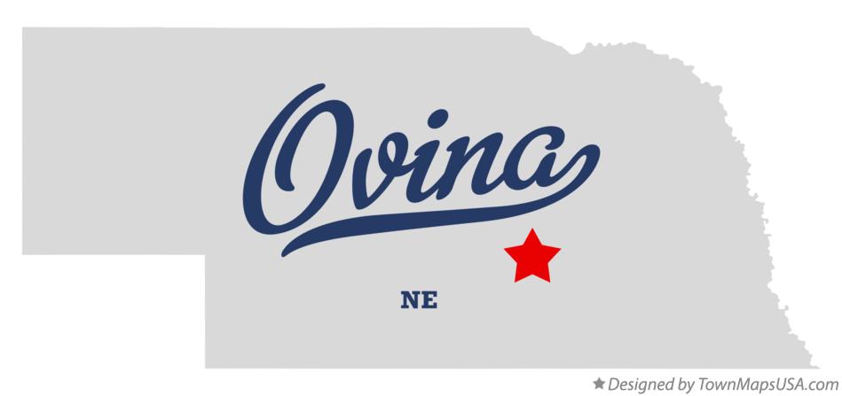Map of Ovina Nebraska NE