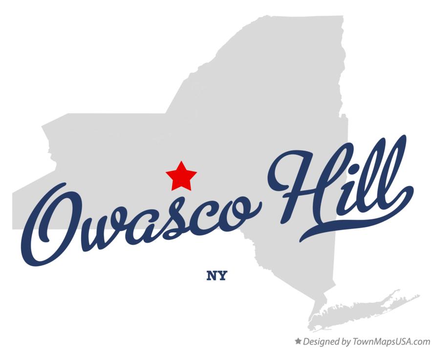 Map of Owasco Hill New York NY