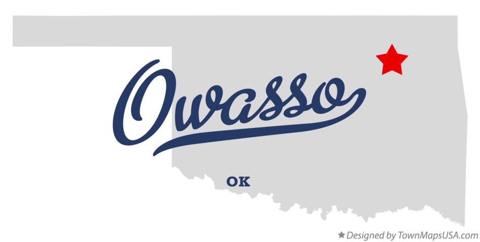 Map of Owasso Oklahoma OK
