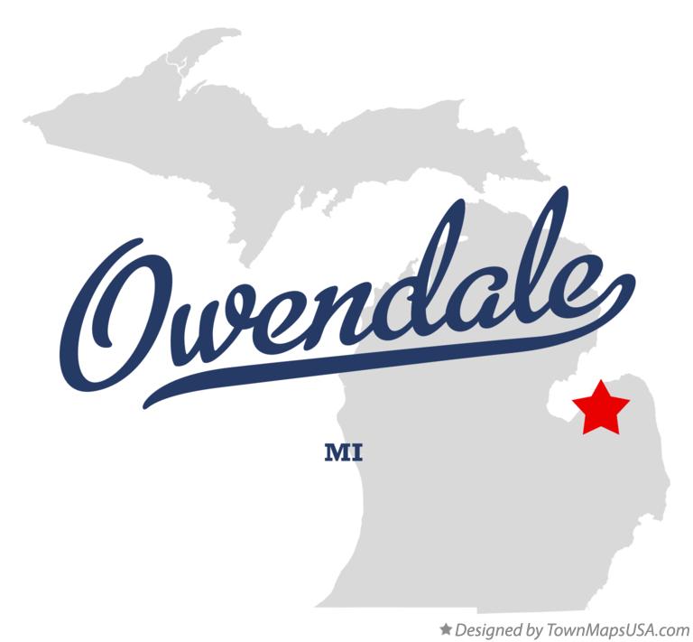 Map of Owendale Michigan MI
