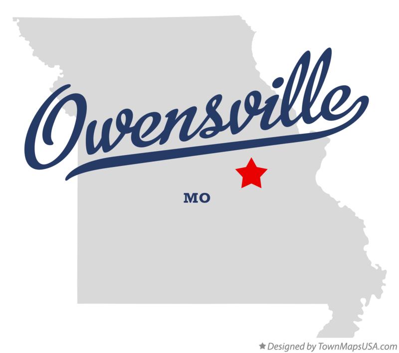 Map of Owensville Missouri MO