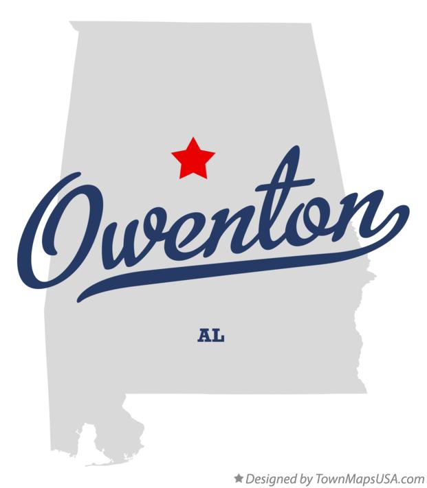 Map of Owenton Alabama AL
