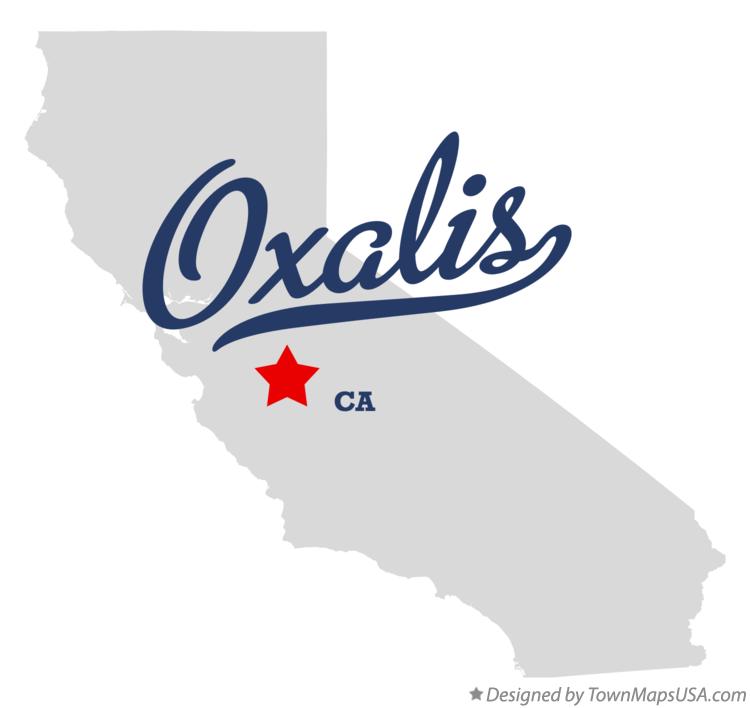 Map of Oxalis California CA
