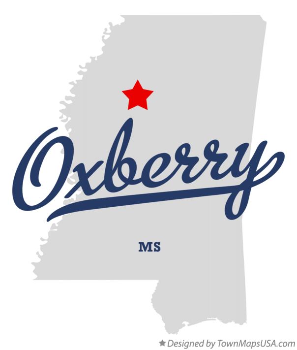 Map of Oxberry Mississippi MS