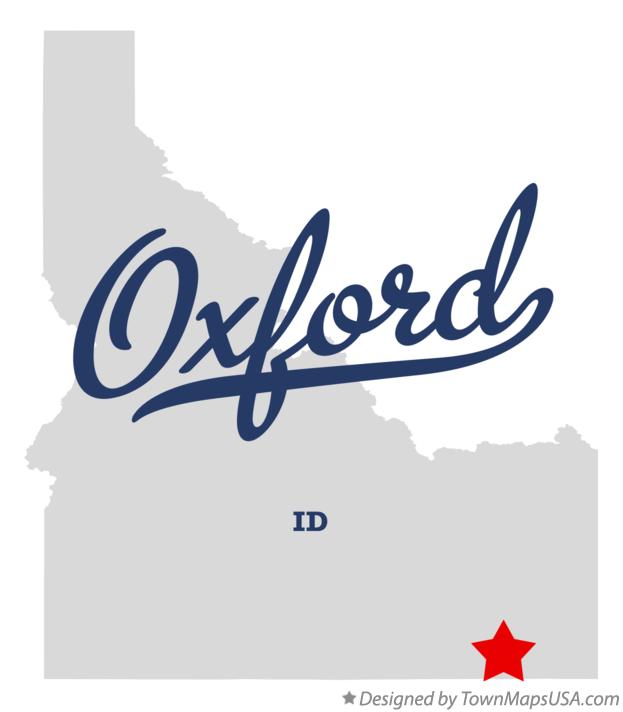 Map of Oxford Idaho ID