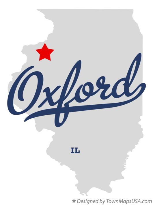 Map of Oxford Illinois IL