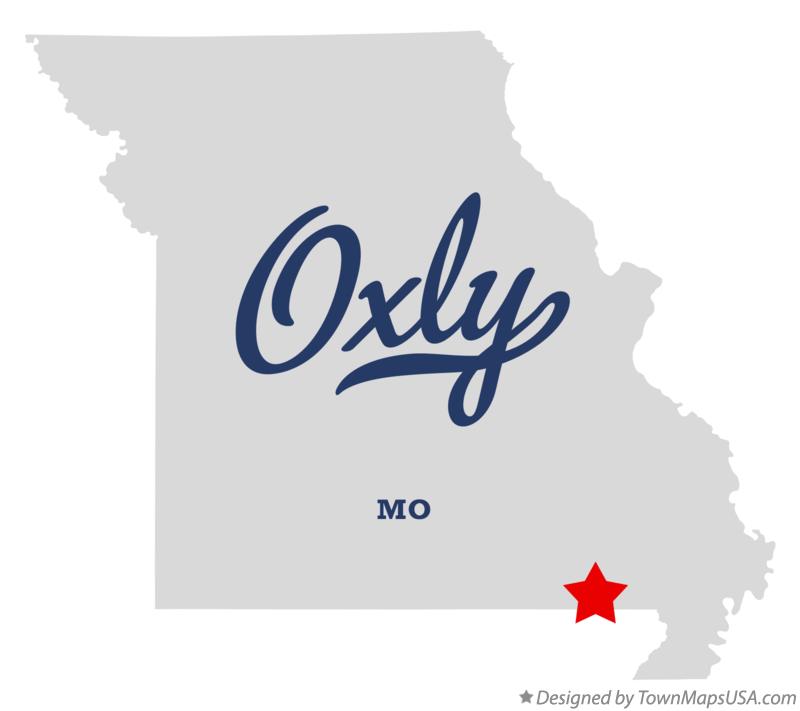 Map of Oxly Missouri MO