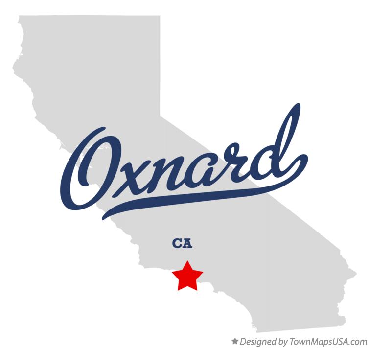 Map of Oxnard California CA