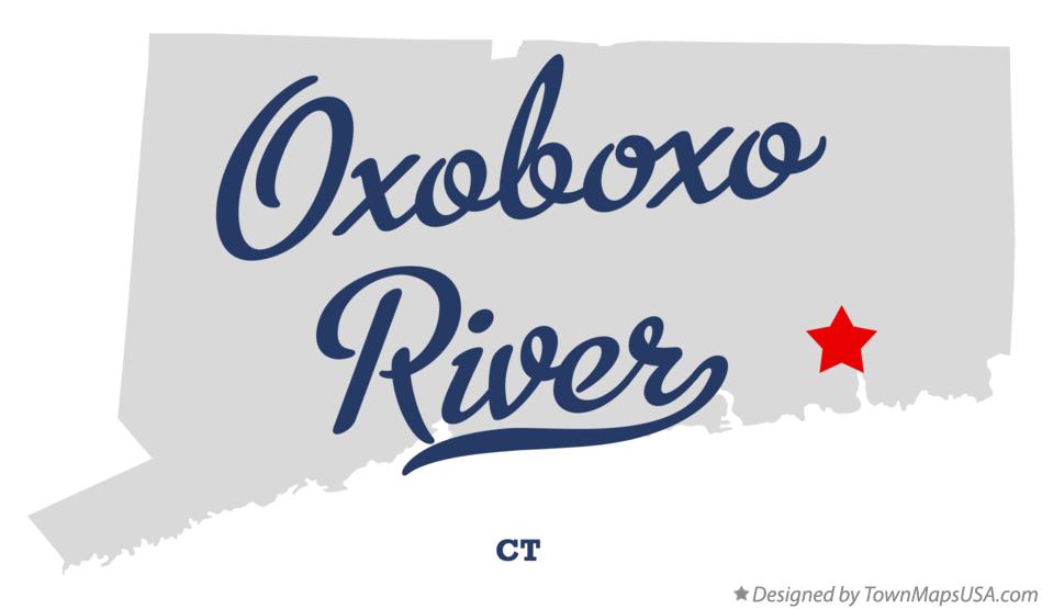 Map of Oxoboxo River Connecticut CT