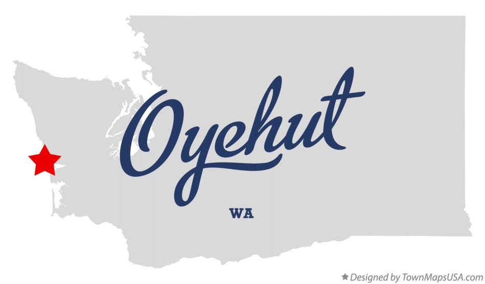 Map of Oyehut Washington WA