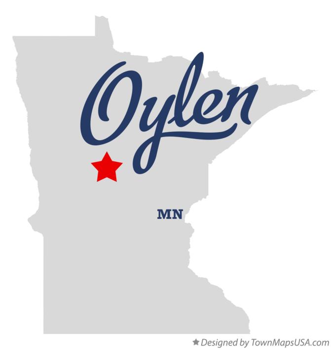 Map of Oylen Minnesota MN
