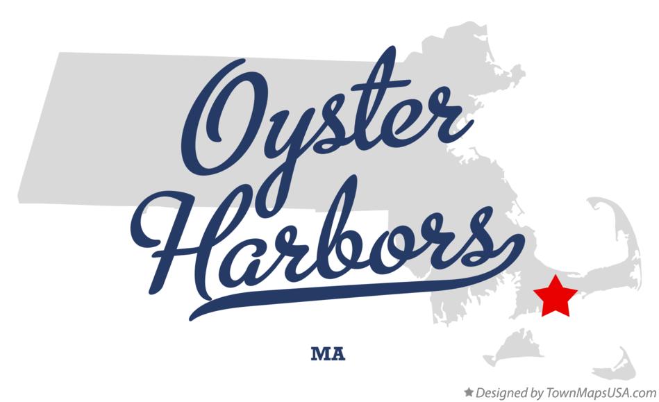 Map of Oyster Harbors Massachusetts MA
