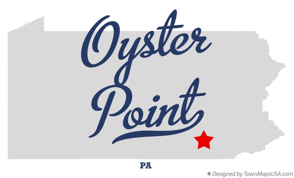 Map of Oyster Point Pennsylvania PA