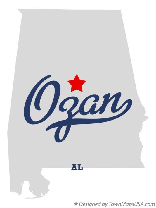 Map of Ozan Alabama AL