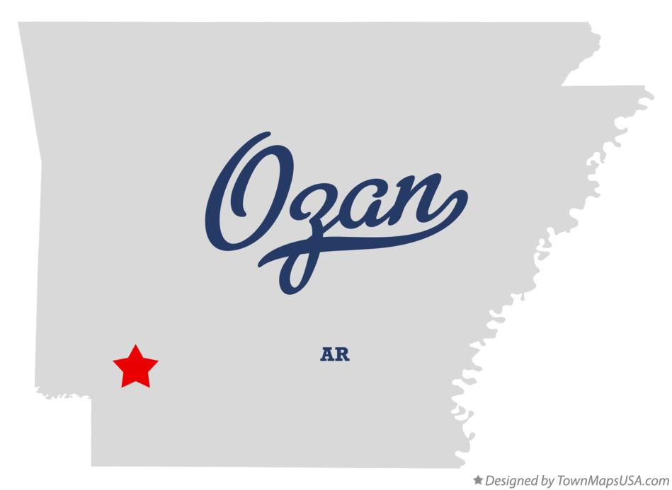 Map of Ozan Arkansas AR