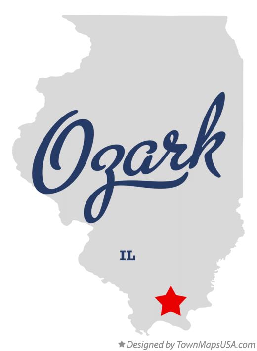 Map of Ozark Illinois IL
