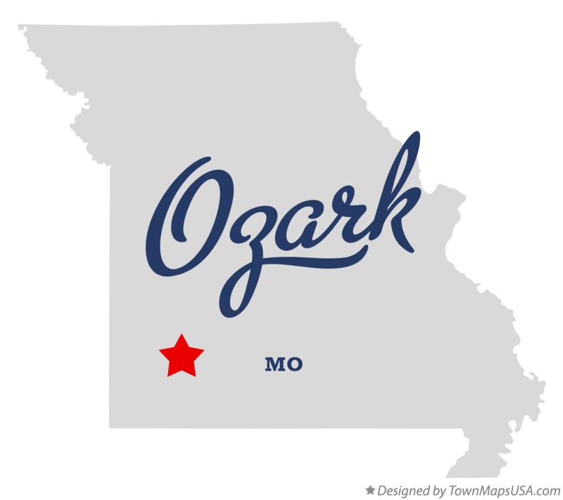 Map of Ozark Missouri MO