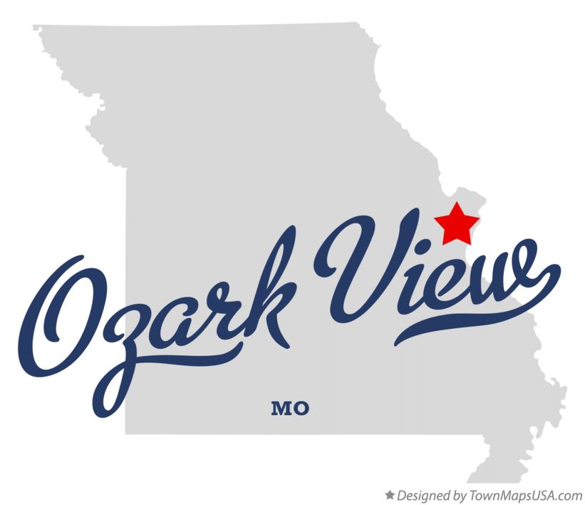 Map of Ozark View Missouri MO