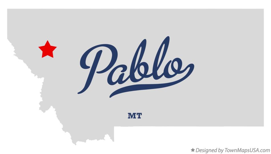 Map of Pablo Montana MT