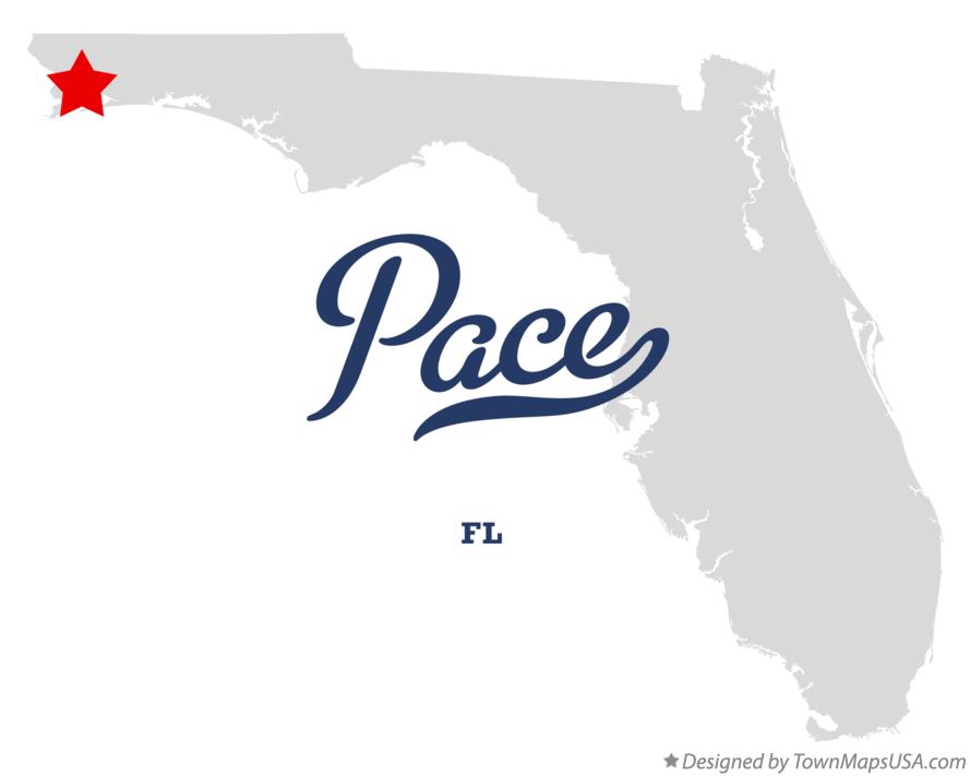Map of Pace Florida FL
