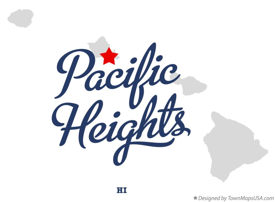 Map of Pacific Heights Hawaii HI