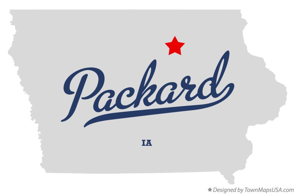 Map of Packard Iowa IA