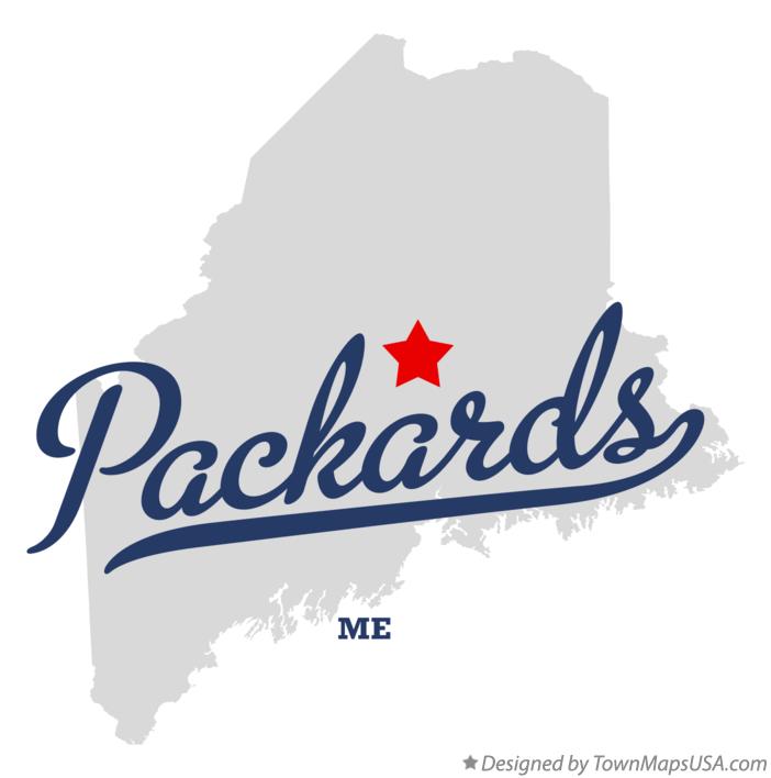 Map of Packards Maine ME
