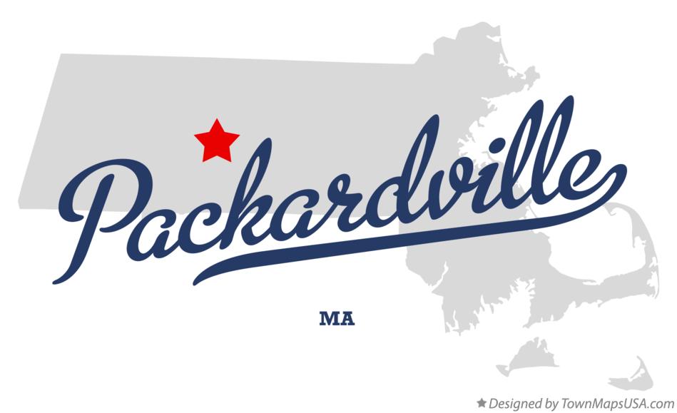 Map of Packardville Massachusetts MA