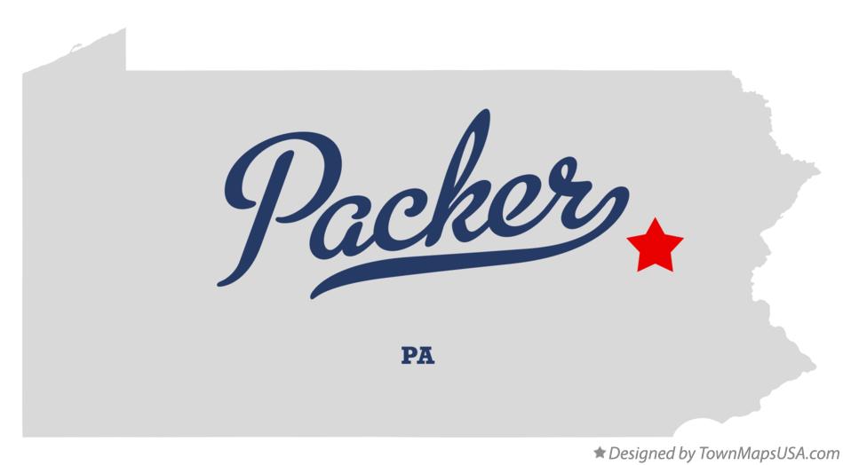 Map of Packer Pennsylvania PA