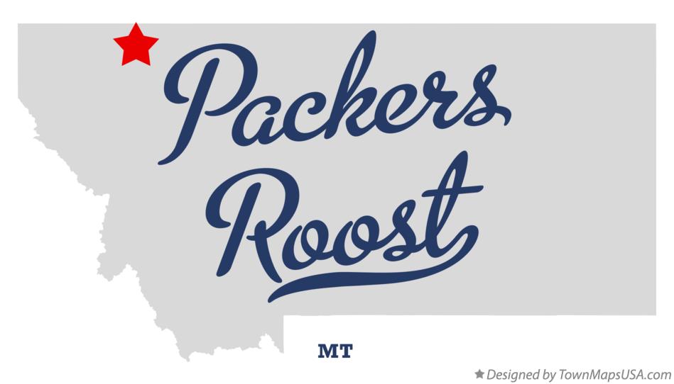 Map of Packers Roost Montana MT