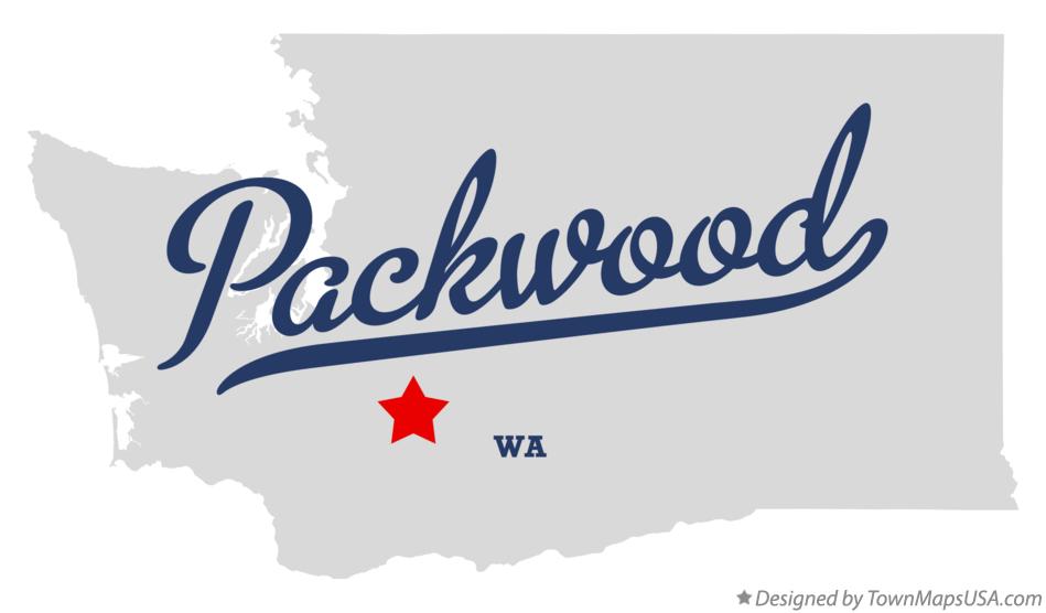 Map of Packwood Washington WA